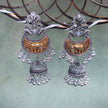 SHREYA SILVER OXIDIZED GHUNGROO CHANDBALI EARRINGS