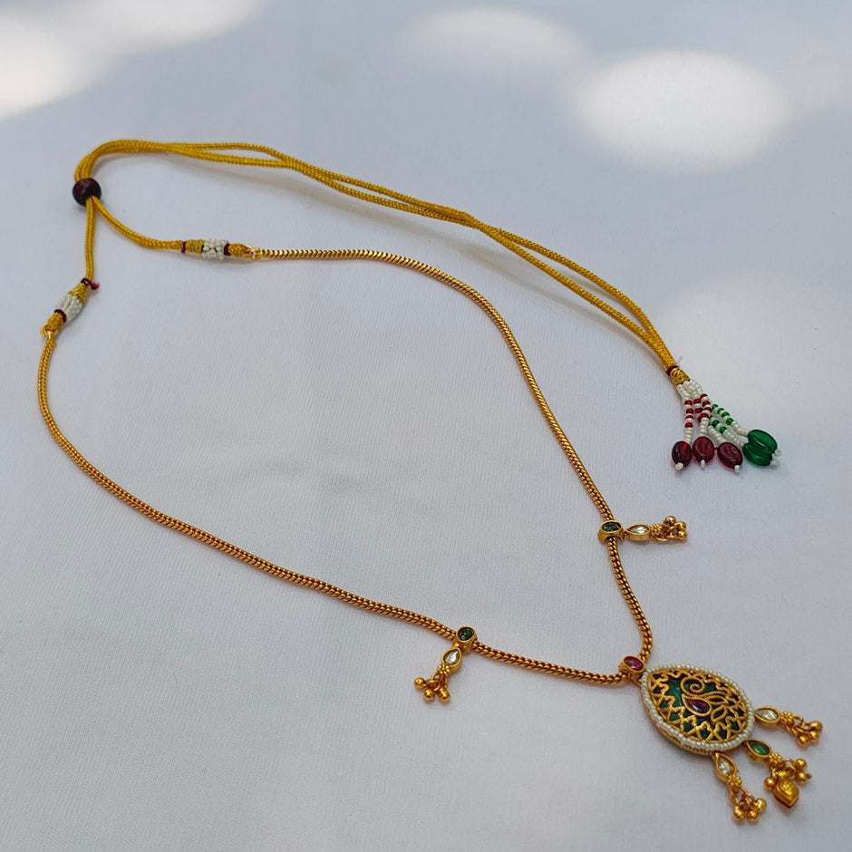 Sneha Ethnic Meenakari Long Necklace Set