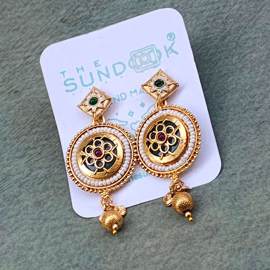 Vanya Gold Plated Heritage Necklace Set