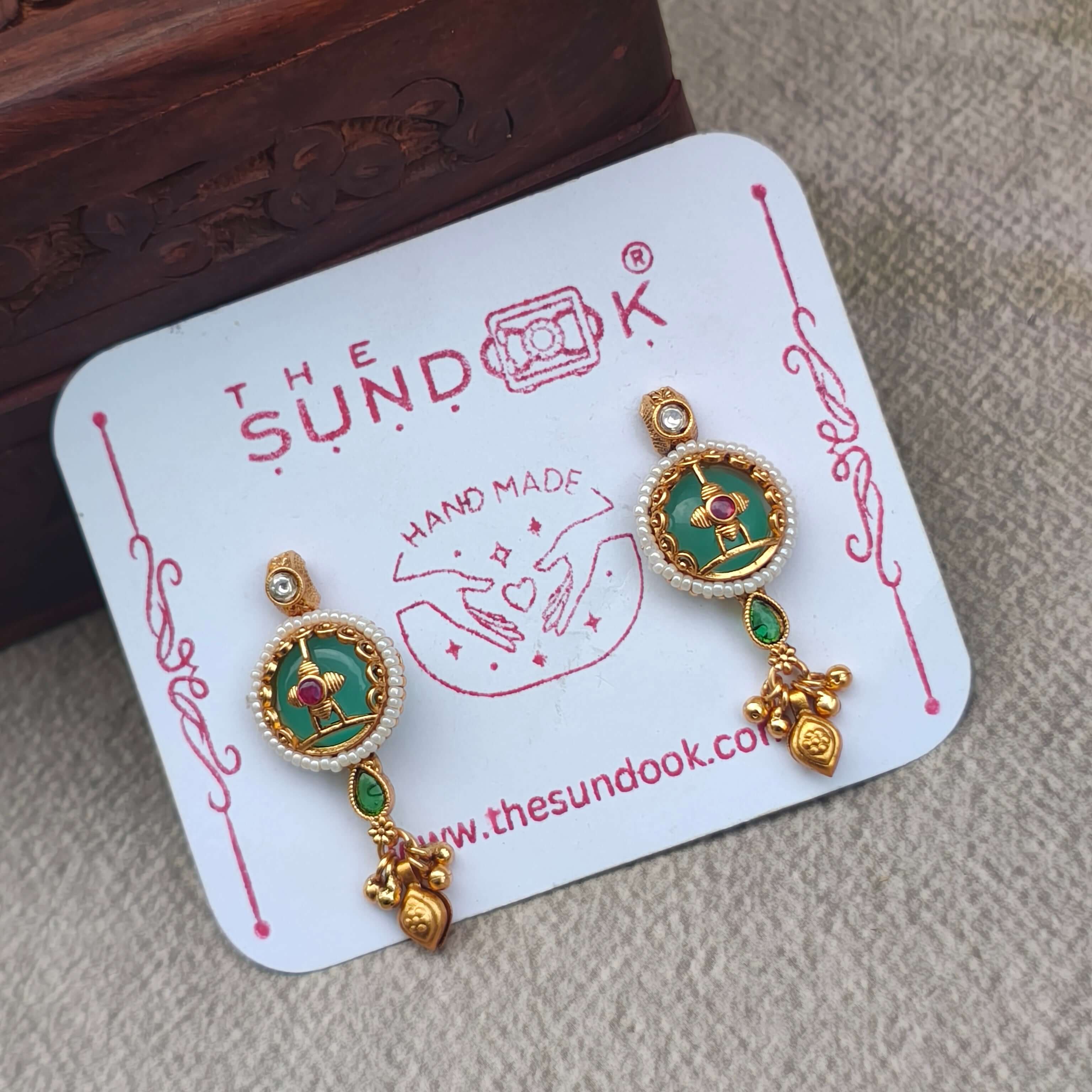 Yamini Ethnic Gold Plated Chain Long Necklace Set