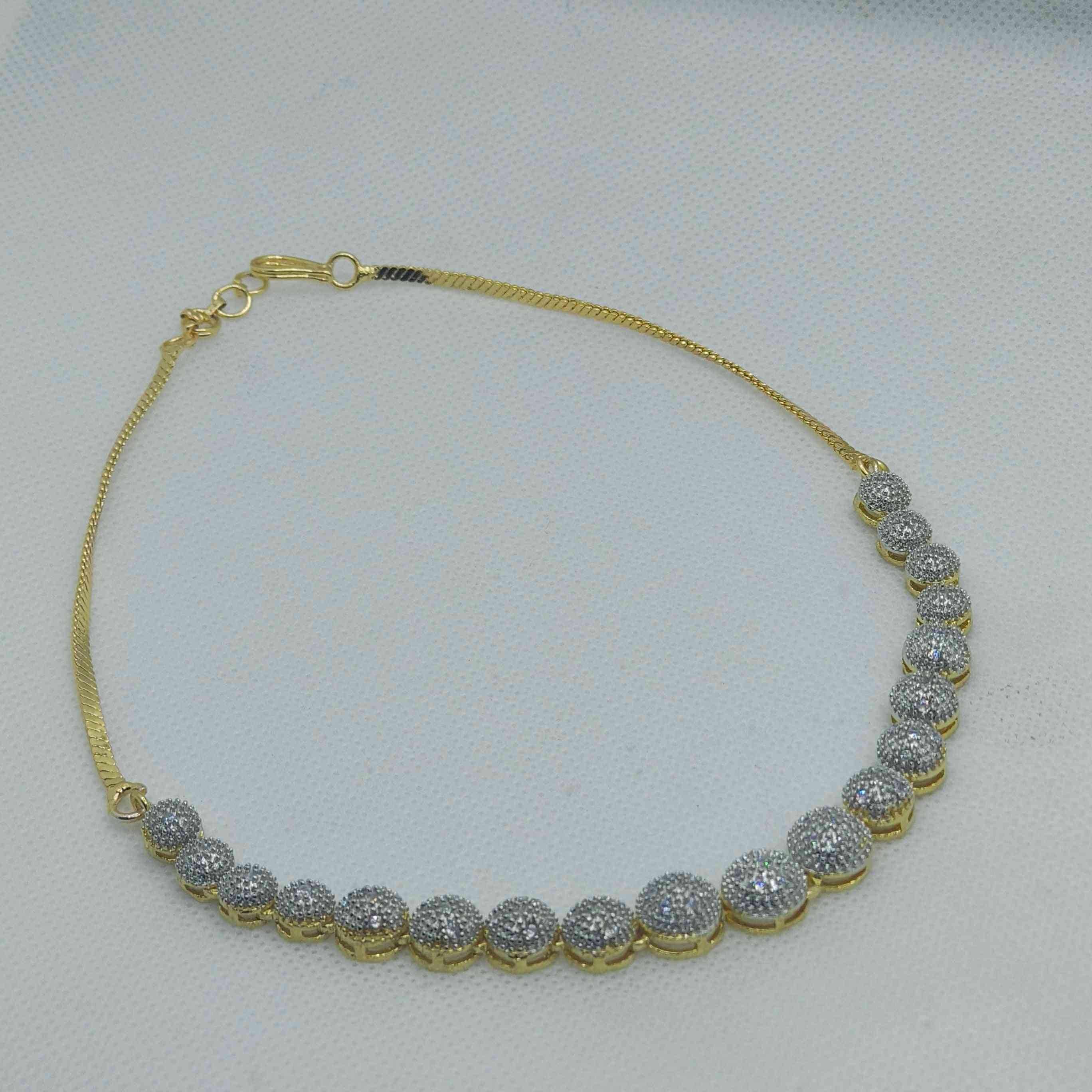 ZIVA AD NECKLACE SET WITH RING AND BRACELET - GOLD PLATED