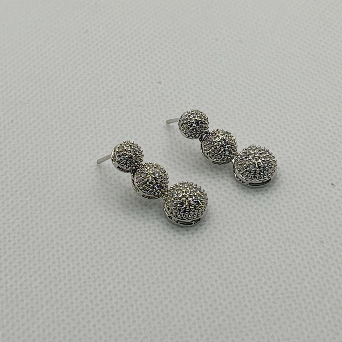 Ziva AD Necklace, Earring with Ring and Bracelet - Silver Plated