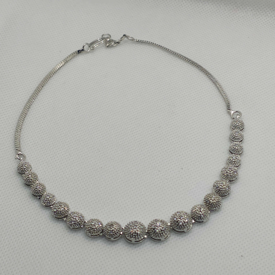 Ziva AD Necklace, Earring with Ring and Bracelet