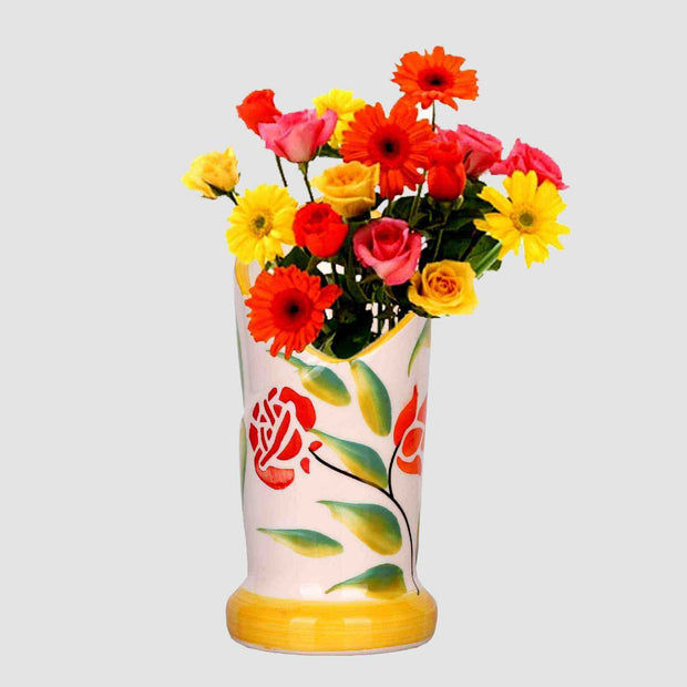 Abstract Leafy Flower Pot / Napkin Pot