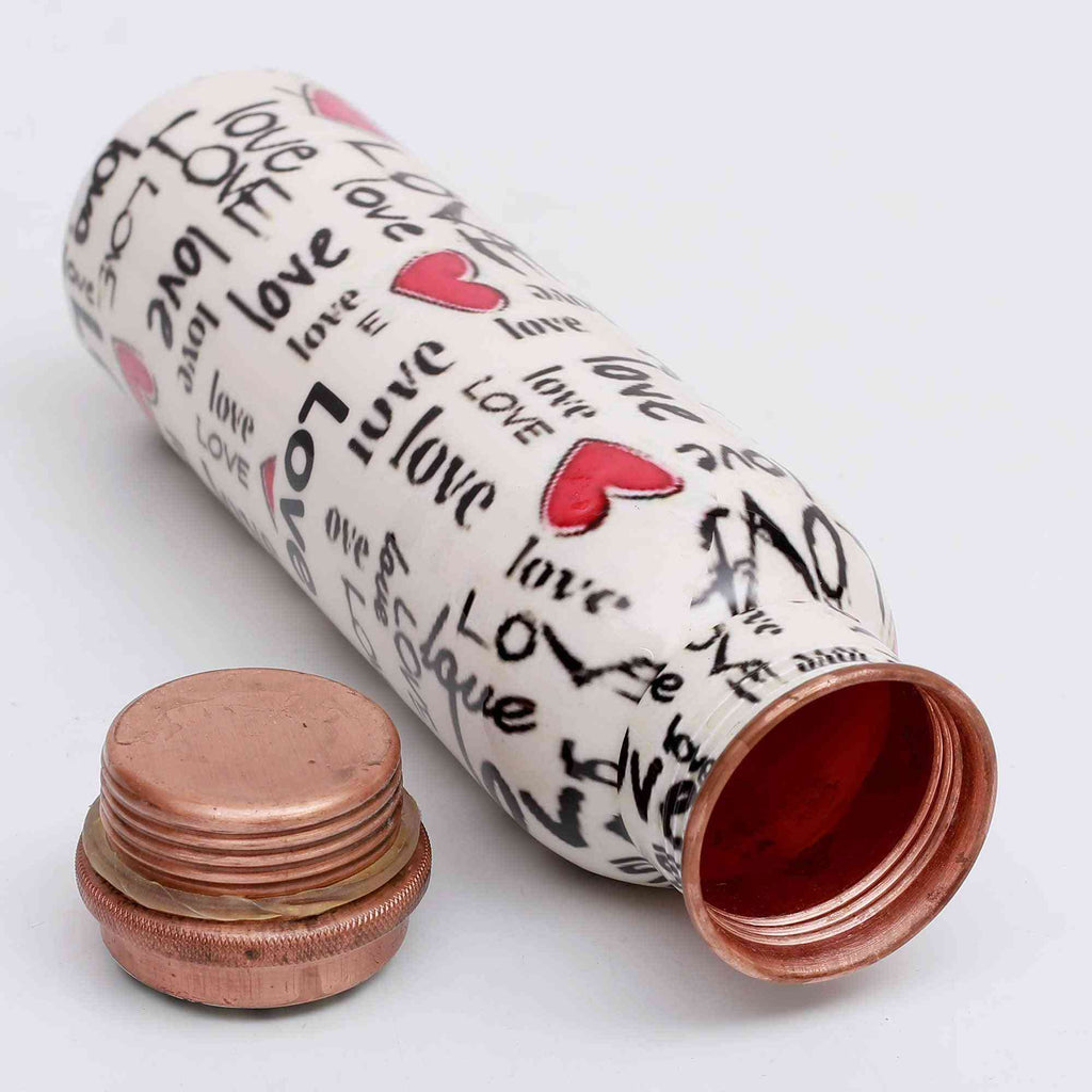 Asymmetric Love Printed Premium Copper Bottle - The Sundook