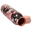 Black Floral Premium Copper Bottle
