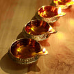 Brass Engraved Kuber Diya - Size 4