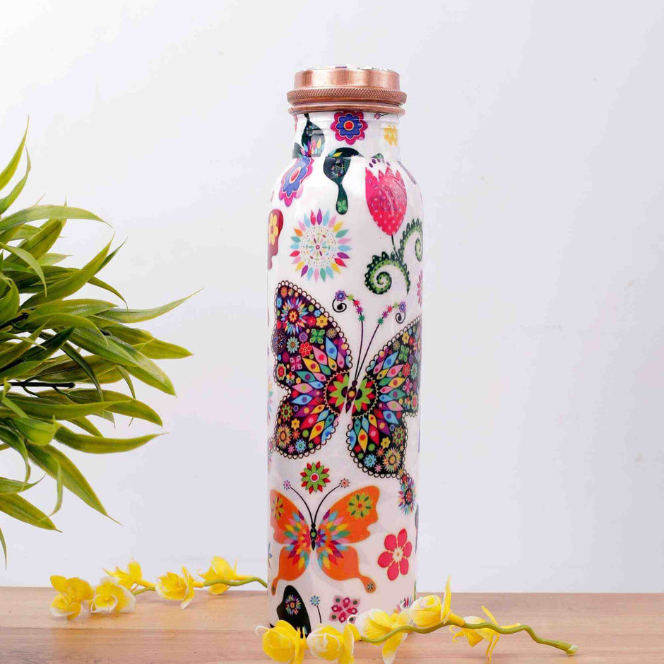 Butterfly Effect Premium Copper Bottle