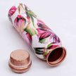 Colourful Large Petals Premium Copper Bottle