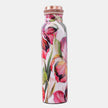 Colourful Large Petals Premium Copper Bottle