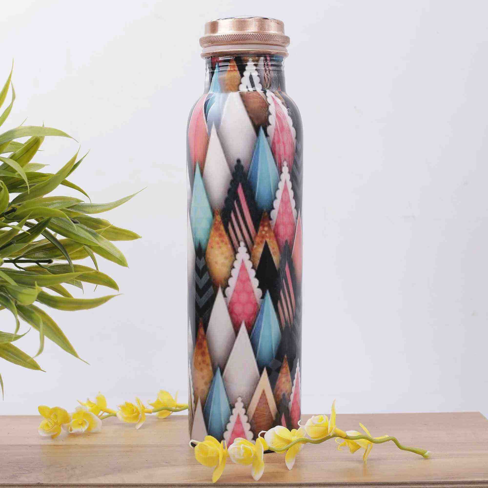 Designer Pyramid Premium Copper Bottle