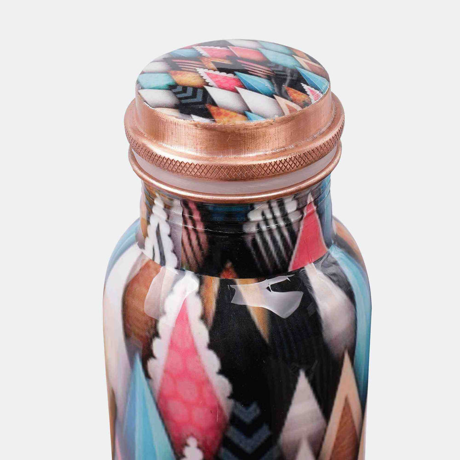 Designer Pyramid Premium Copper Bottle