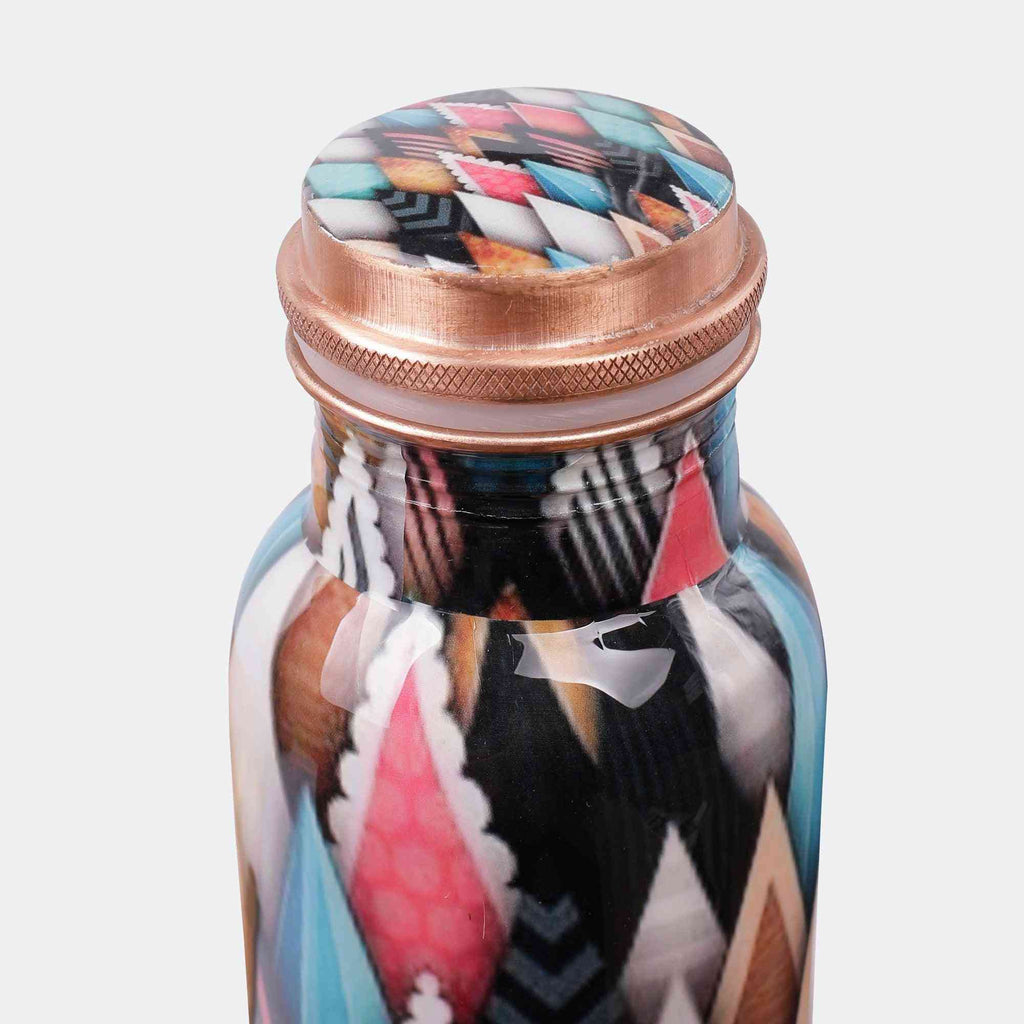 Designer Pyramid Premium Copper Bottle - The Sundook