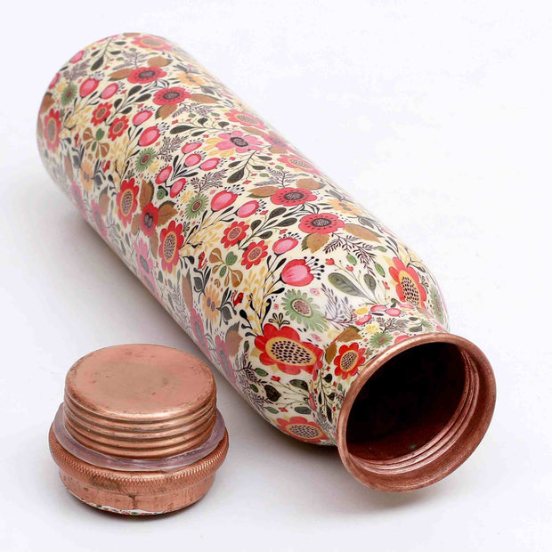 Flock of Flowers Premium Copper Bottle