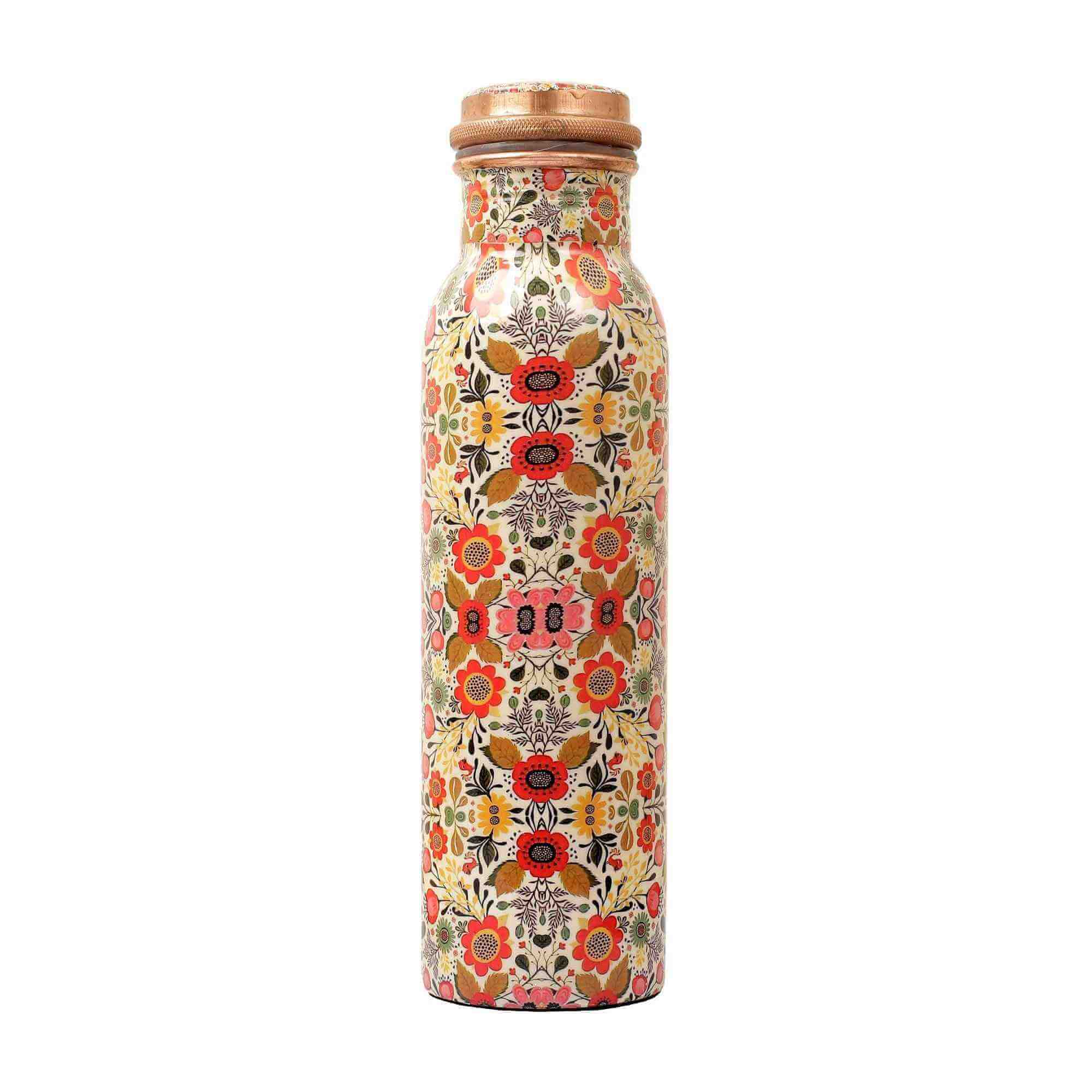 Flock of Flowers Premium Copper Bottle