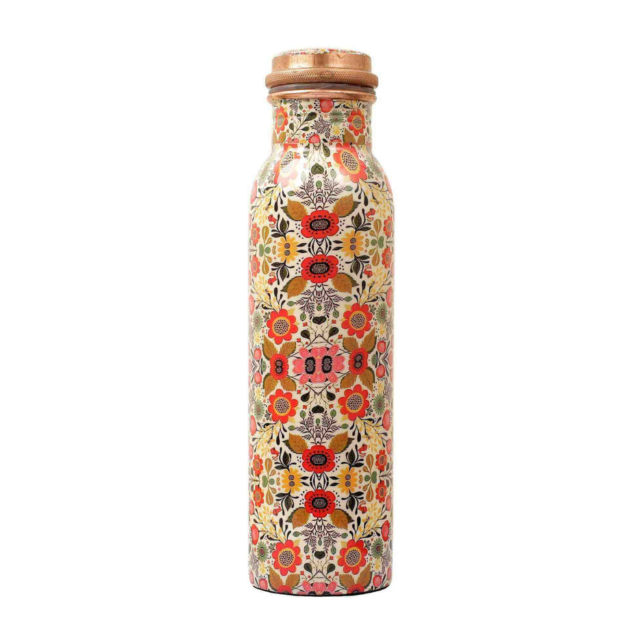 Flock of Flowers Premium Copper Bottle