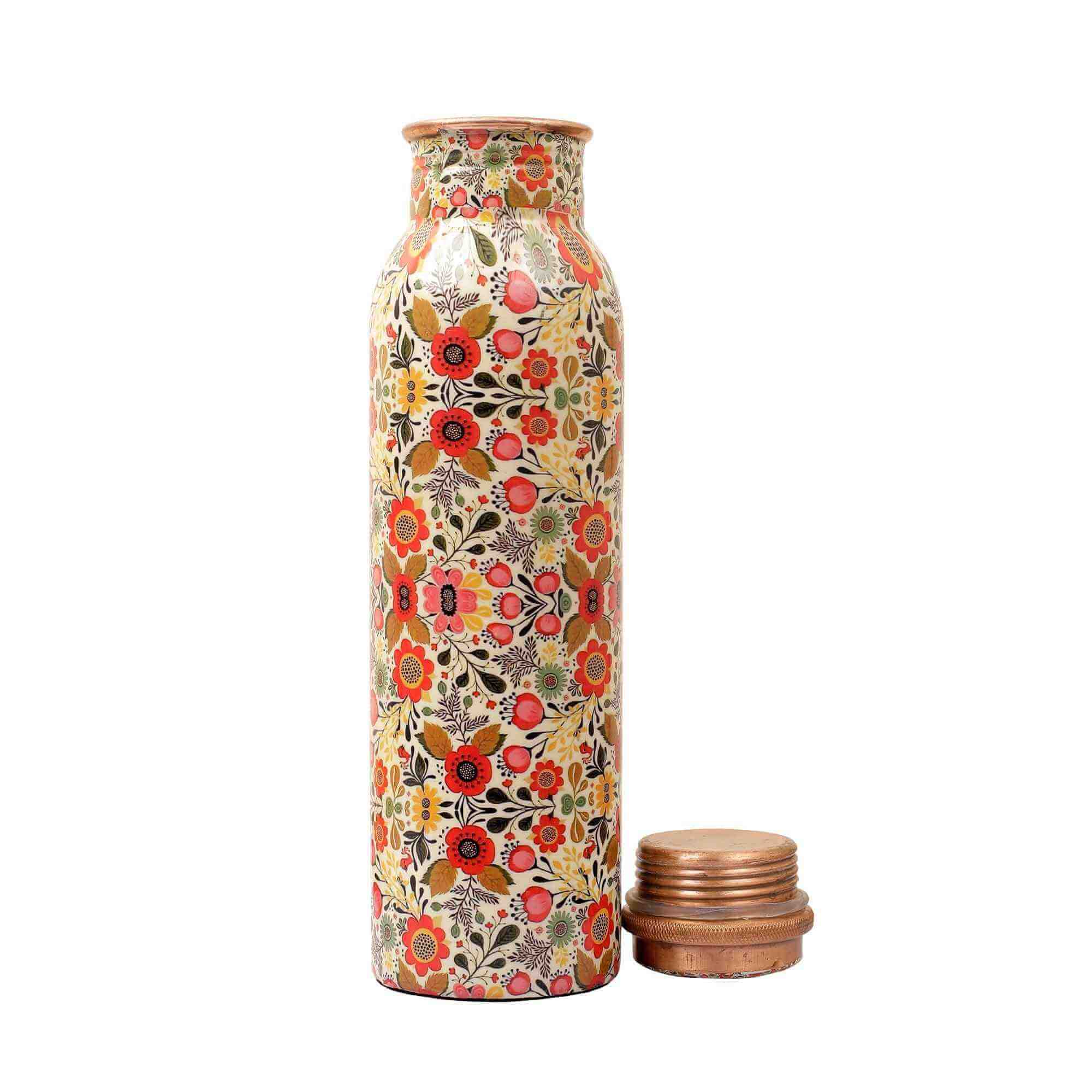 Flock of Flowers Premium Copper Bottle