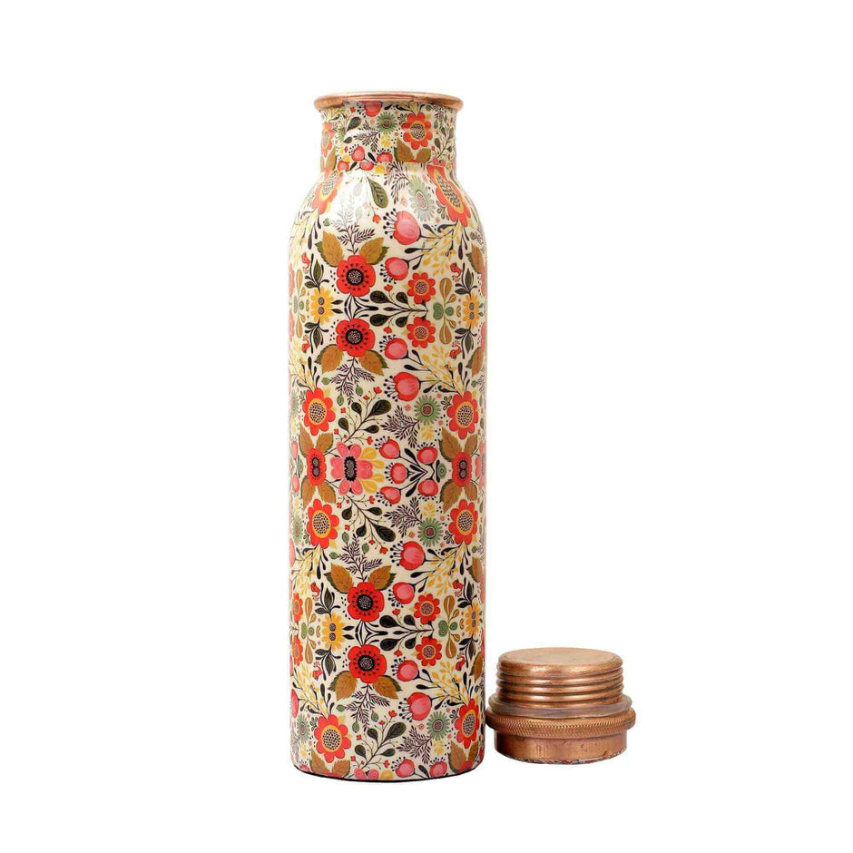 Flock of Flowers Premium Copper Bottle