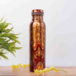 Floral Delimination Print Copper Bottle