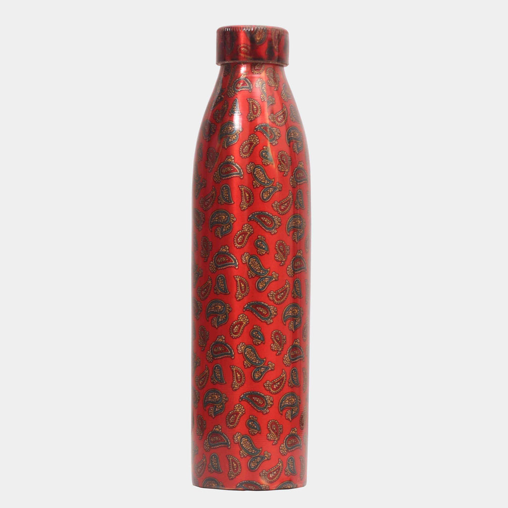 Floral Delimination Print Copper Bottle - The Sundook