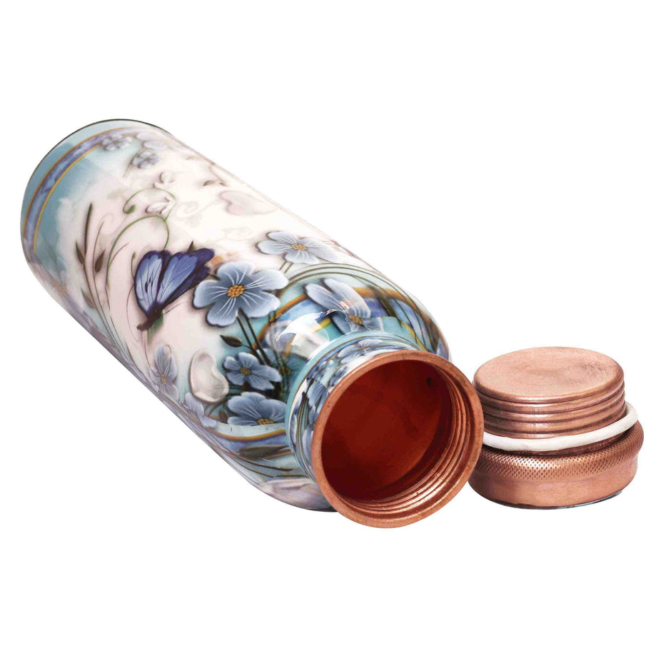 Floral Flight Premium Copper Bottle