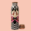 FlowerAura Enameled Copper Bottle & Tumblers' Set