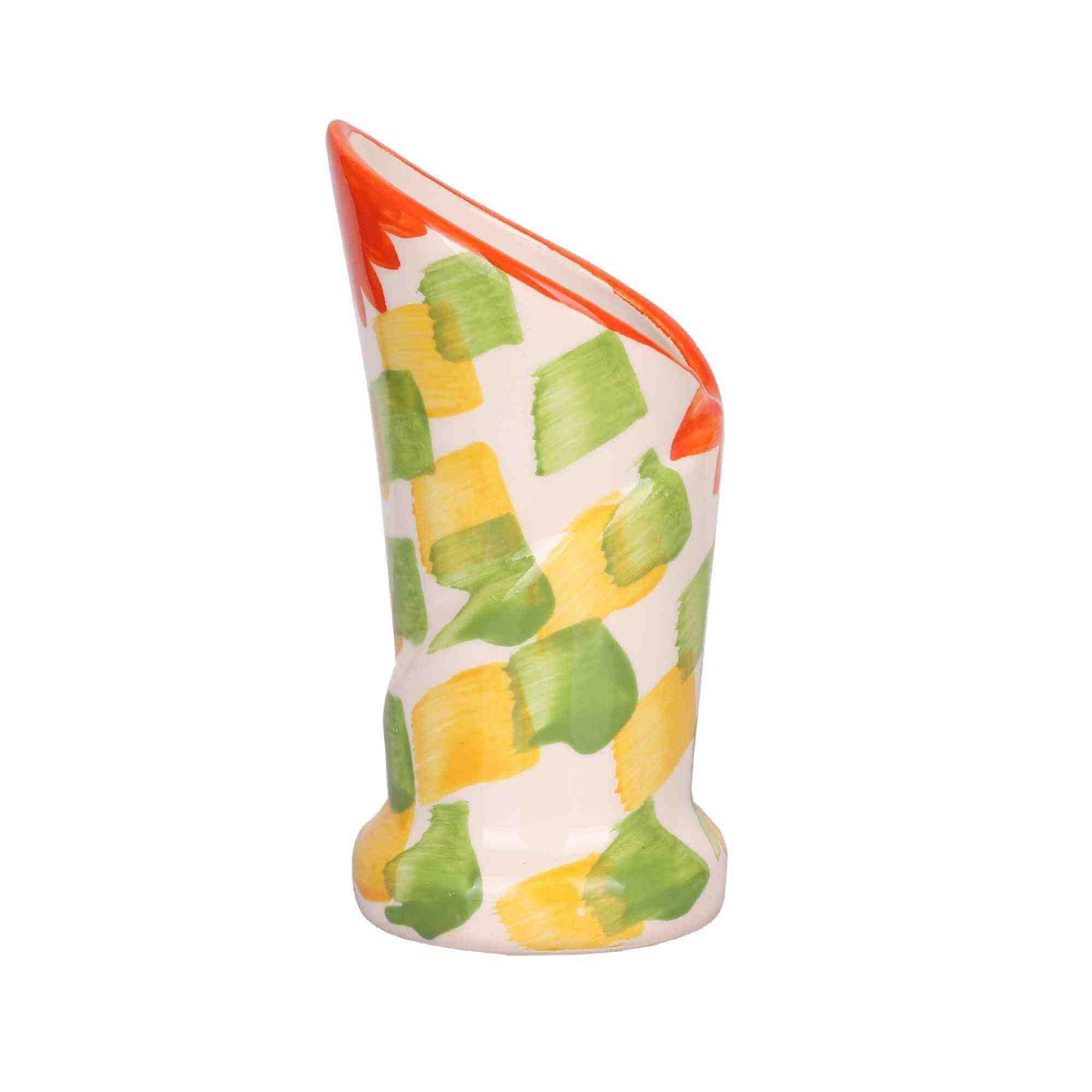 Funky Multicolour Flower Pot / Napkin Pot