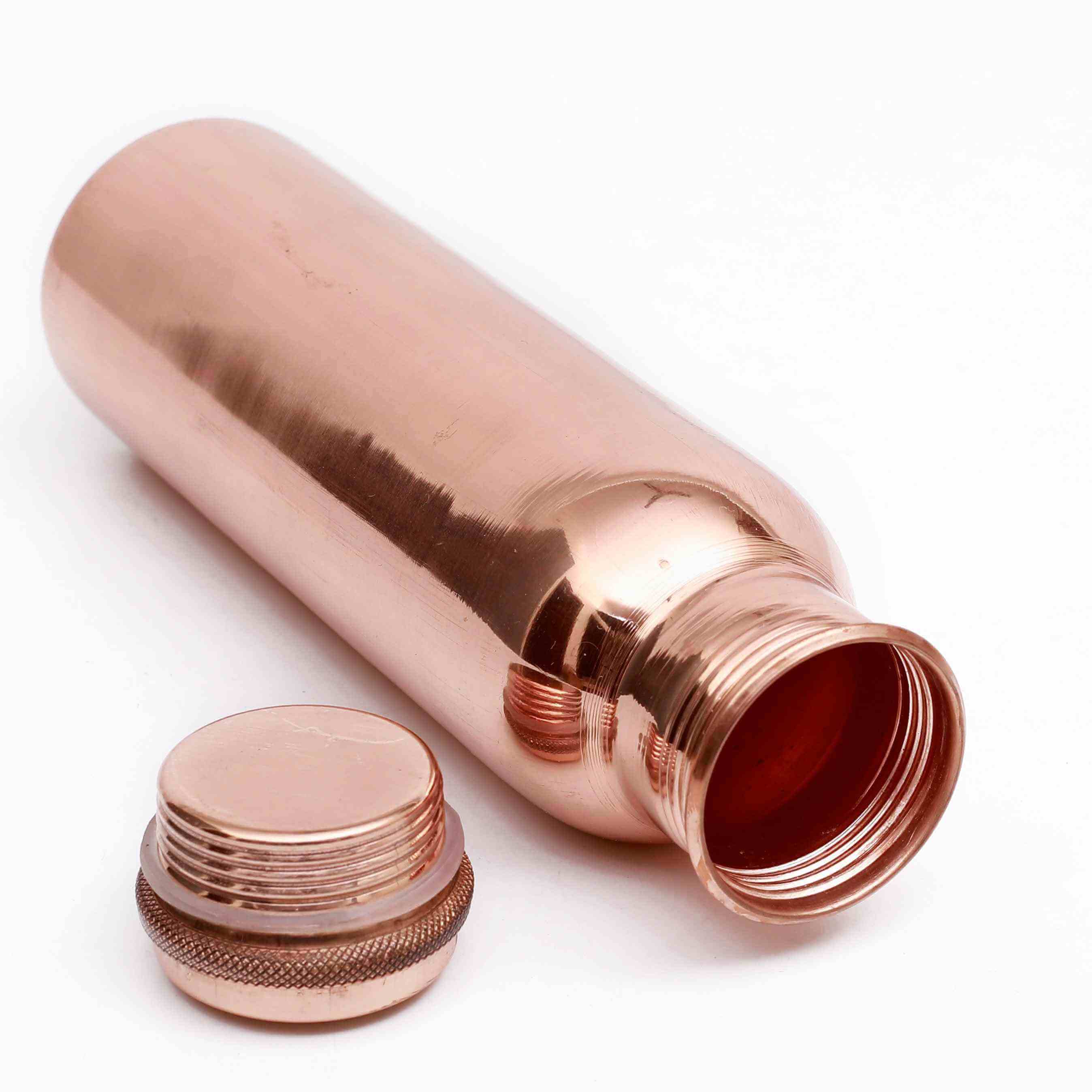 Glossy Seamless Copper Bottle