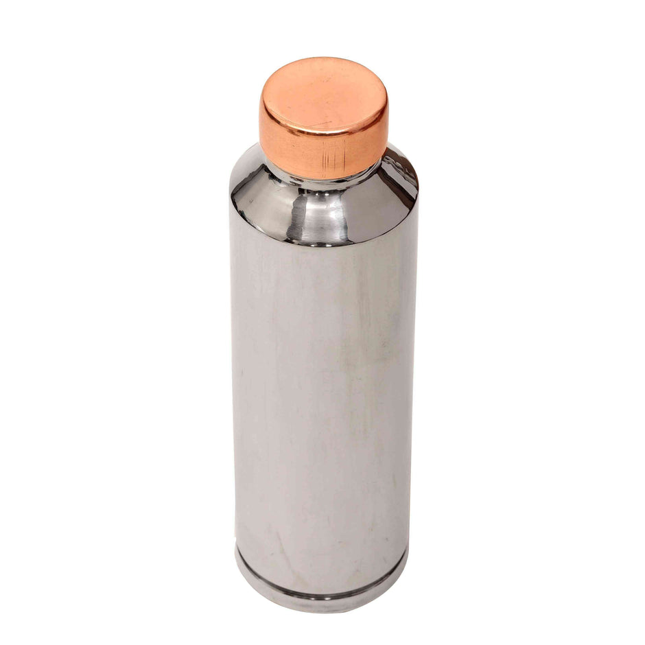 Glossy Steel Coated Copper Bottle