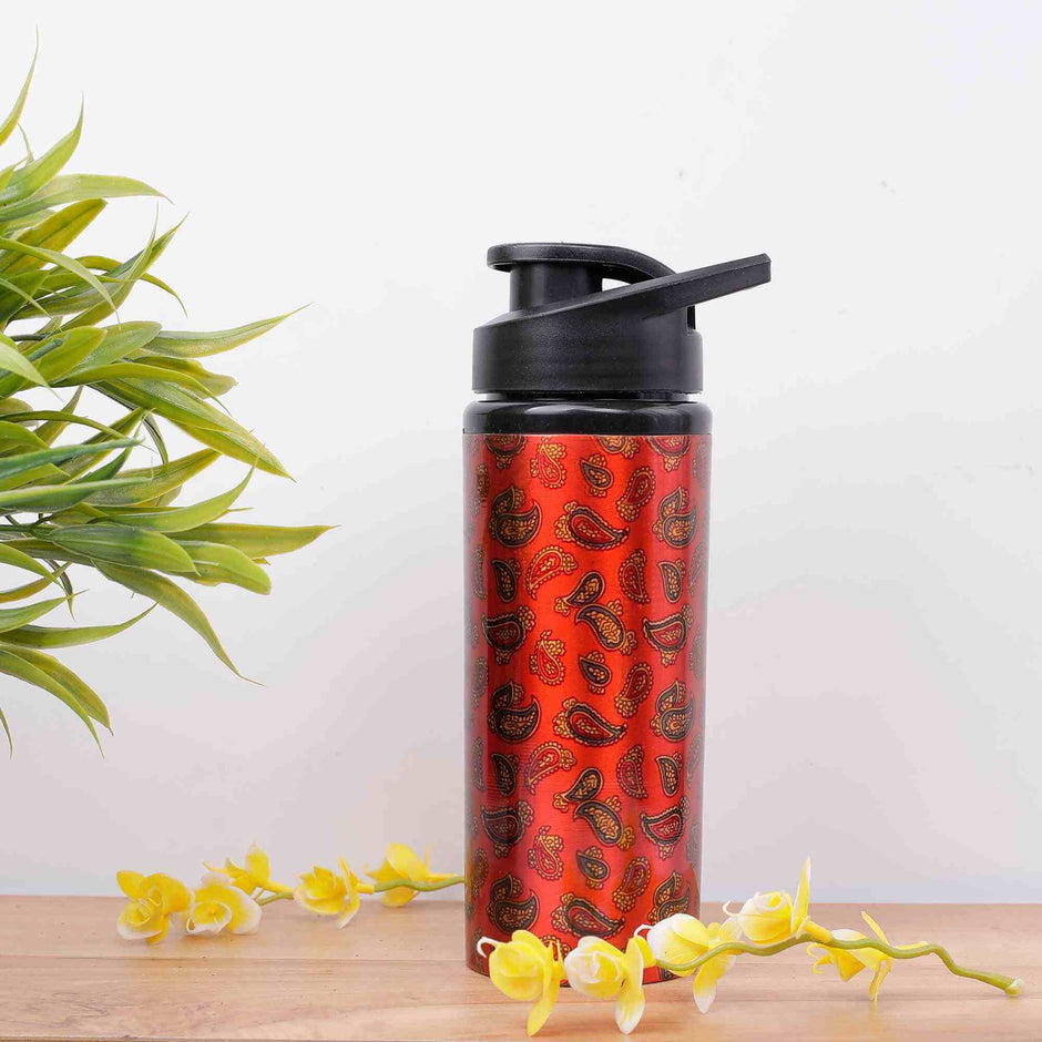 Isolated Rose Petals Junior Copper Sipper Bottle