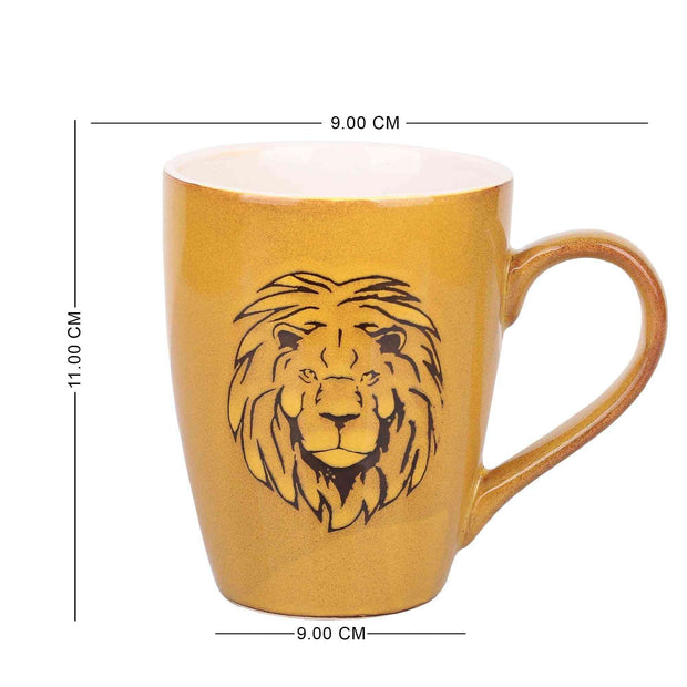 Jungle King Coffee/Milk Mug (Mustard Yellow)