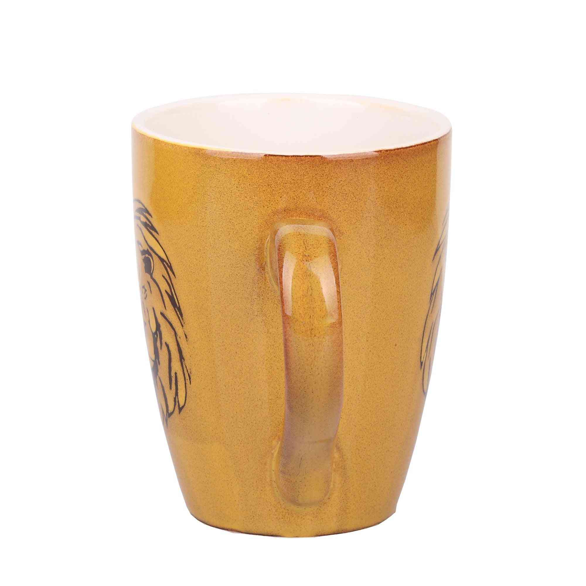 Jungle King Coffee/Milk Mug (Mustard Yellow)