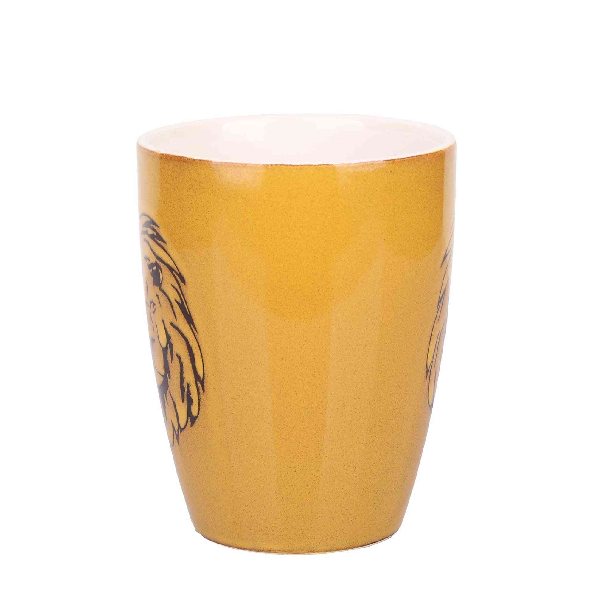 Jungle King Coffee/Milk Mug (Mustard Yellow)