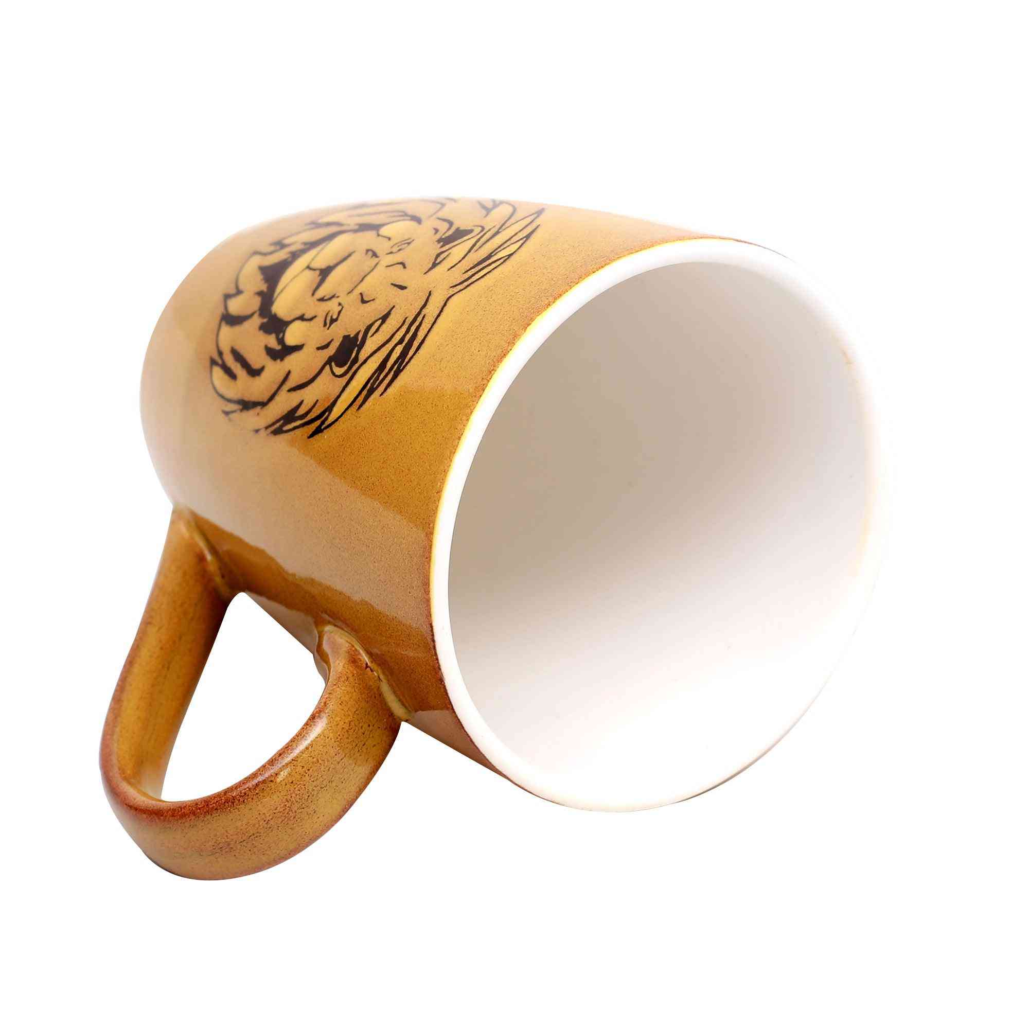 Jungle King Coffee/Milk Mug (Mustard Yellow)