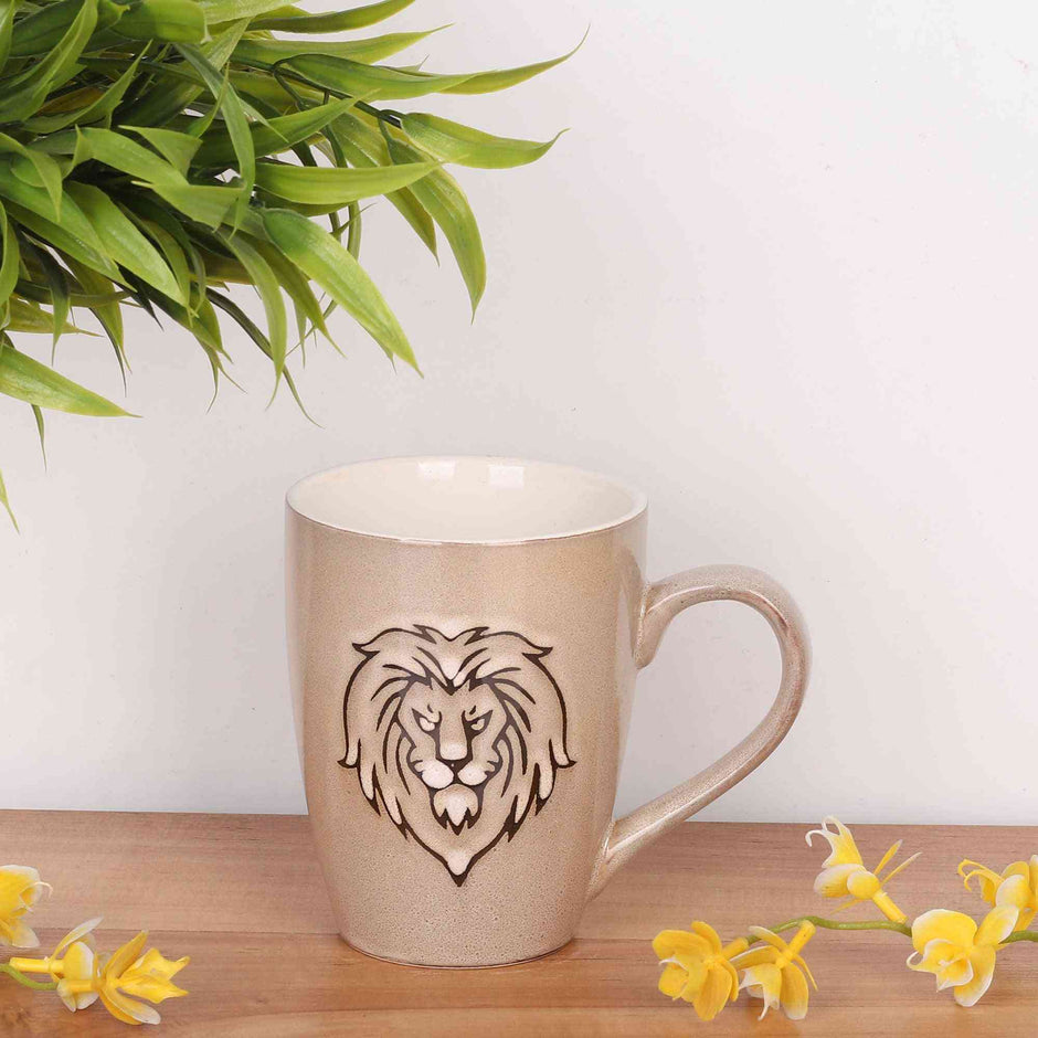 Jungle King Coffee/Milk Mug (Wheat Brown)
