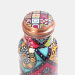 Mandala Rhombus Premium Copper Bottle