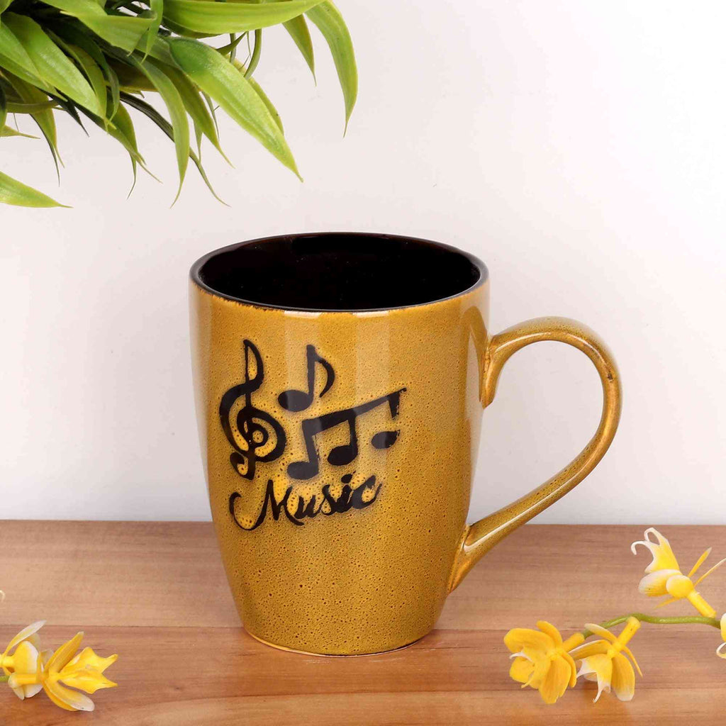 Music Lover Coffee/Milk Mug (Peru Brown) - The Sundook