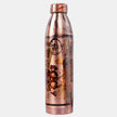 New Narrow Neck Printed Copper Bottle (Brown)