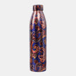New Narrow Neck Printed Copper Bottle (Dark Blue)