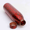 New Narrow Neck Printed Copper Bottle (Red)