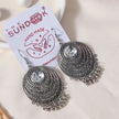 Kaveri Silver Oxidized Long Necklace Set
