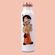 Playful Chhota Bheem Copper Bottle & Tumblers' Set