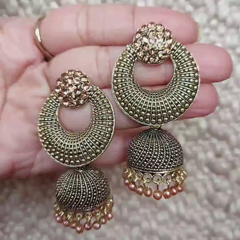 Maithili Gold Enamel Jhumki Earrings