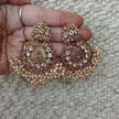Saumya Gold Enamel Drop Earrings