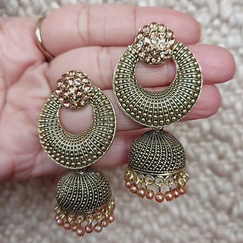 Maithili Gold Enamel Jhumki Earrings