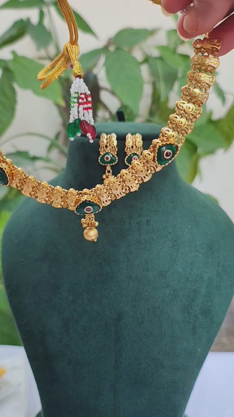 Niyati Gold Plated Heritage Necklace Set