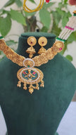 Pavitra Heritage Meenakari Pearl Choker Necklace Set