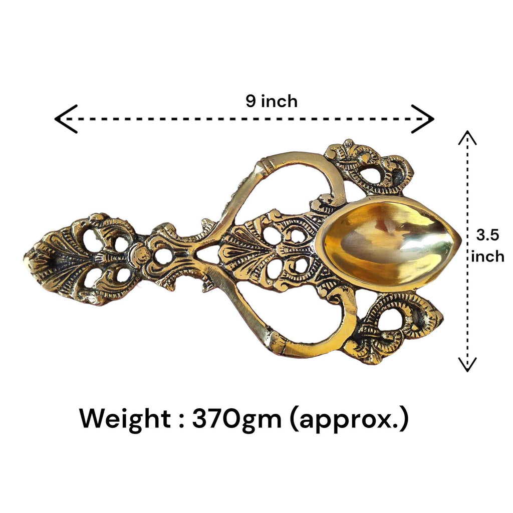 Pure Brass Hawan Diya - The Sundook