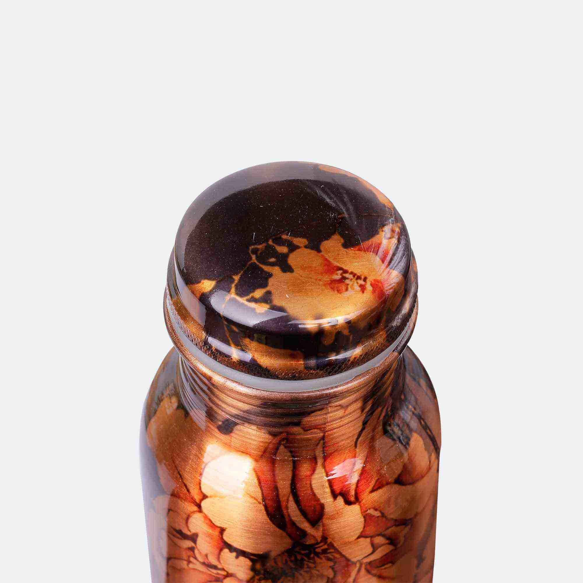 Random Floral Print Copper Bottle (Print 2)