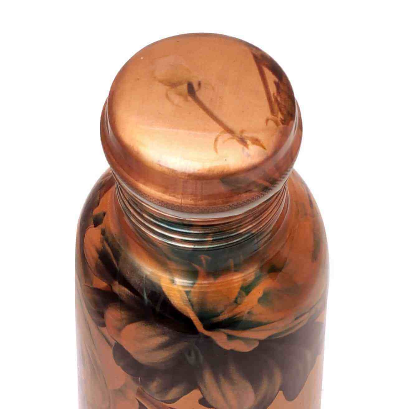 Random Floral Print Copper Bottle (Print 3)